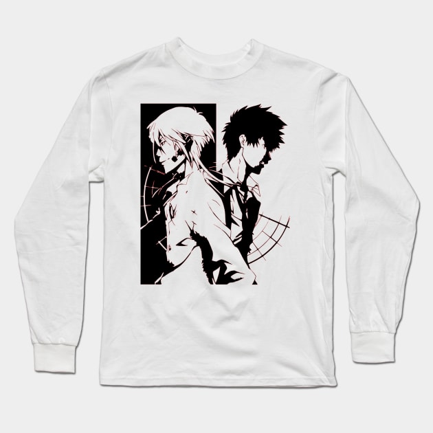 Psycho Pass Kogami and Makishima Long Sleeve T-Shirt by OtakuPapercraft